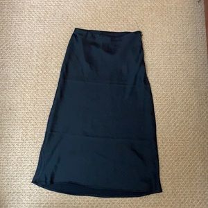 Black midi skirt